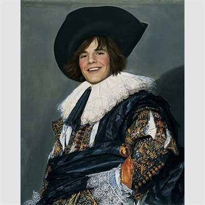 Custom Renaissance Portrait Laughing Cavalier,by myDaVinci - myDaVinci